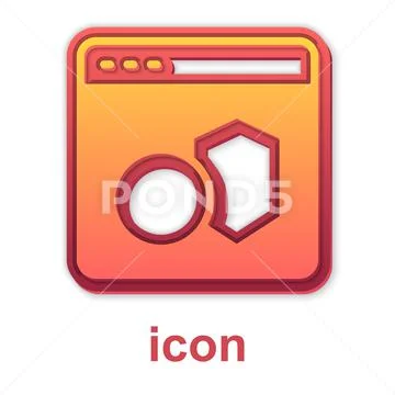 Gold Software, web developer programming code icon isolated on white background 库存插图