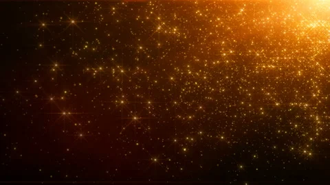 Gold sparkle background flying particles Stock Footage 131389999