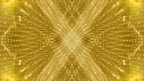 Gold Sparkle Crosshatch Diamond Pattern Background Stock Footage 347078236