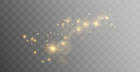 Gold sparkles background. Vector shining particles. Stock Illustration