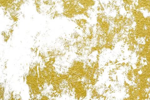 Gold splashes Texture. Brush stroke design element. Stock Illustration