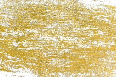 Gold splashes Texture. Brush stroke design element. Gold watercolor texture p Stock Photos