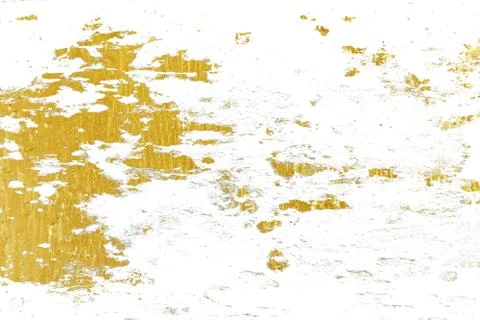 Gold splashes Texture. Brush stroke design element. Grunge golden textures pa Stock Photos
