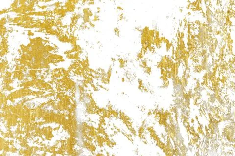 Gold splashes Texture. Brush stroke design element. Grunge golden background  Stock Photos