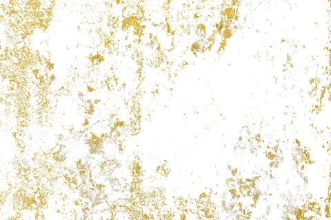 Gold splashes Texture. Brush stroke design element. Grunge golden background  Foto stock