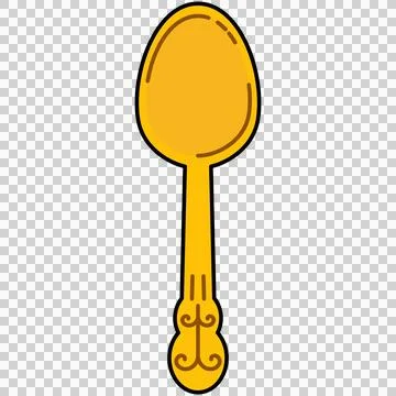 Gold spoon Stock-Illustration