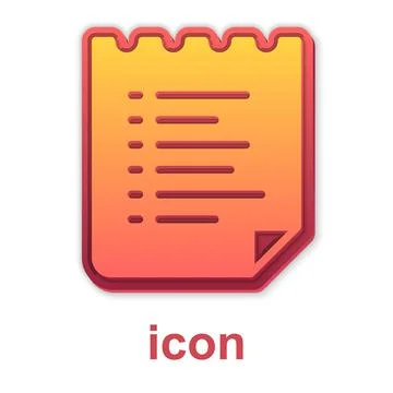 Gold Sport training program or fitness plan icon isolated on white backgrou.. Stock-Illustration