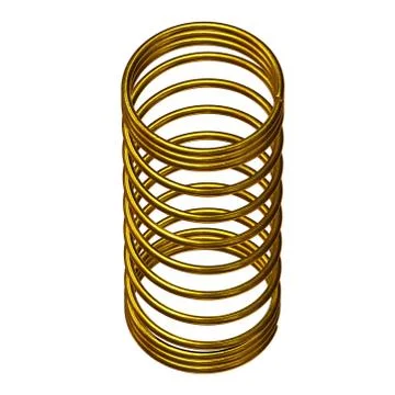 Gold spring 3d 스톡 일러스트