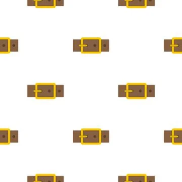 Gold square buckle pattern flat Ilustração Stock