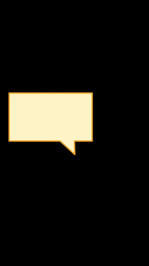Gold square caption box callout, a sharp cornered caption box with a pointer Stock Footage 346725950
