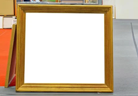 Gold square frame Stock Photos