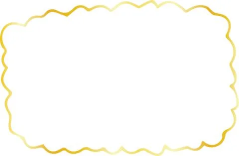 Gold Square frame variation illustration Stock Illustration