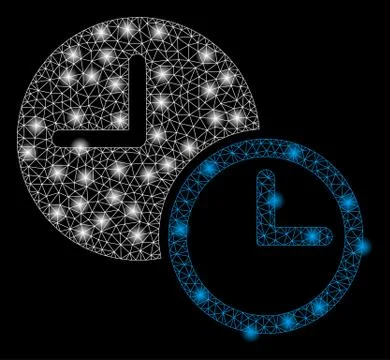 Gold Square Mosaic Clocks 库存插图