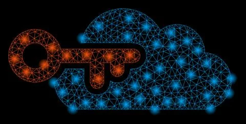 Gold Square Mosaic Cloud Access イラスト素材