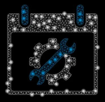 Gold Square Mosaic Configuration Tools Calendar Day 스톡 일러스트