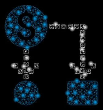 Gold Square Pattern Cashflow Illustrazione stock