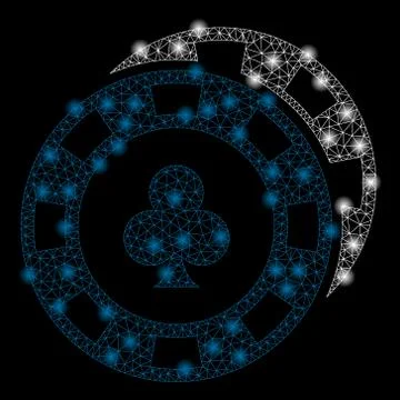 Gold Square Pattern Casino Chips Stock Illustration