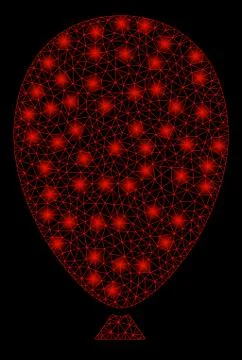 Gold Square Pattern Celebration Balloon イラスト素材