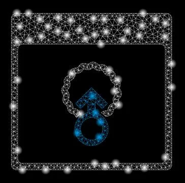 Gold Square Pattern Cell Penetration Calendar Page Illustrazione stock