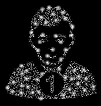 Gold Square Pattern Champion Stock Illustration