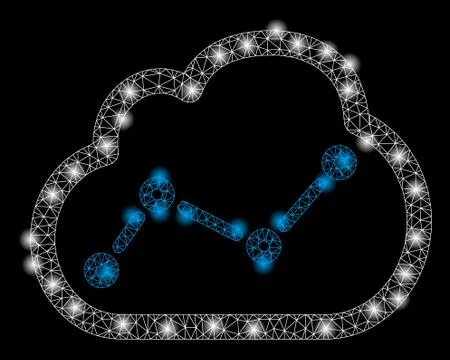 Gold Square Pattern Chart Cloud Stock Illustration