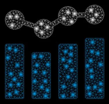 Gold Square Pattern Charts Illustrazione stock