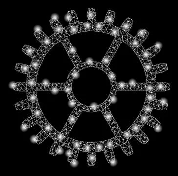 Gold Square Pattern Clock Wheel Stock Illustration