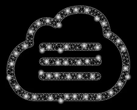 Gold Square Pattern Cloud File Stock Illustration