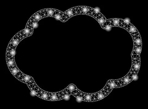 Gold Square Pattern Cloud Stock Illustration