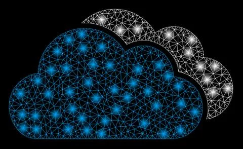 Gold Square Pattern Clouds Stock Illustration