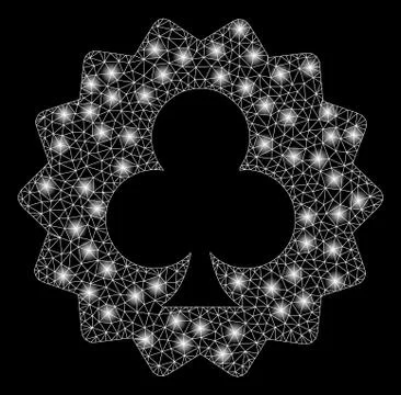 Gold Square Pattern Clubs Token 스톡 일러스트
