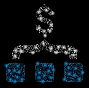 Gold Square Pattern Collect Money Stock Illustration