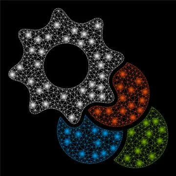 Gold Square Pattern Color Options 스톡 일러스트