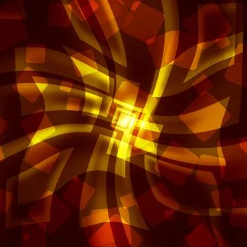 Gold squares on a dark background Stock Photos