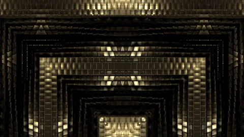 Gold Squat Forms - Download 29fps VJ Loops. Club VIsuals VJ Loop Stock Footage
