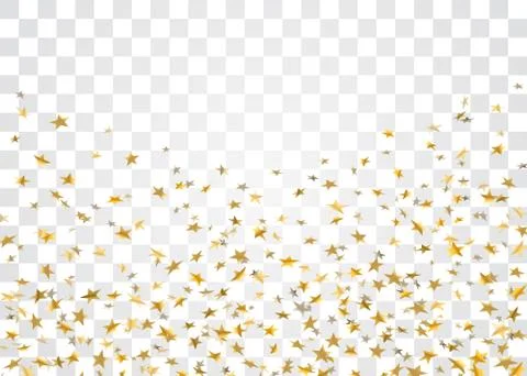 Gold star confetti background Stock Illustration