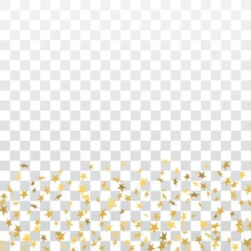 Gold star confetti background Stock Illustration