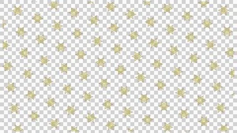 Gold Star Decorative Pattern on White Background 스톡 일러스트