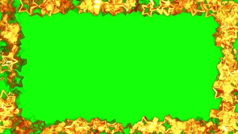 Gold star diamond frame loop animation Stock Footage 240790281