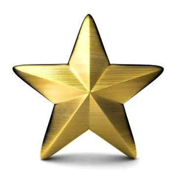 Gold star (done in 3d) Stock-Illustration