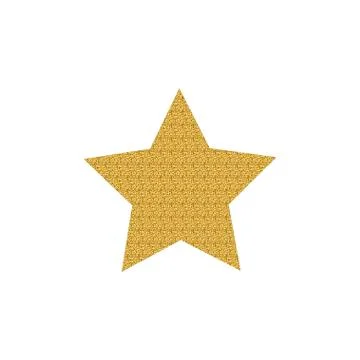 Gold star icon Stock Illustration