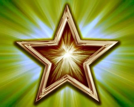 Gold star Stock Illustration