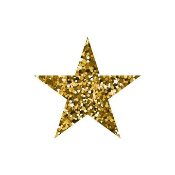 Gold star. Stock Illustration