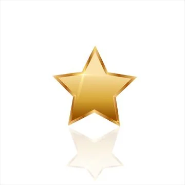 Gold star Stock Illustration