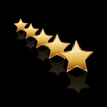 Gold star Stock Illustration