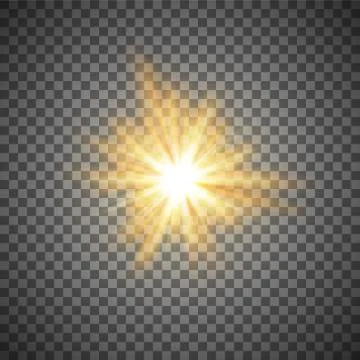 Gold star or flash Stock Illustration