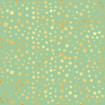 Gold star seamless pattern. Abstract black modern seamless pattern with gold Stock Illustration