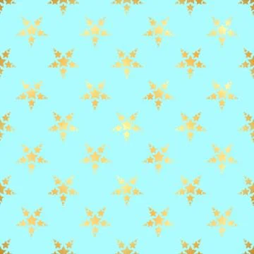 Gold star seamless pattern. Abstract modern seamless pattern with gold confet Stock Illustration