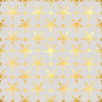 Gold star seamless pattern. Abstract modern seamless pattern with gold confet Stock Illustration