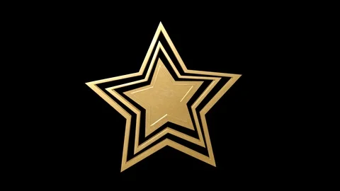 Gold Star Transitions Stock Footage 121060217